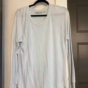 Athleta Soft Blue Crew Neck Top